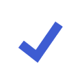 blue checkmark