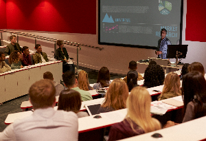 A classroom lecture